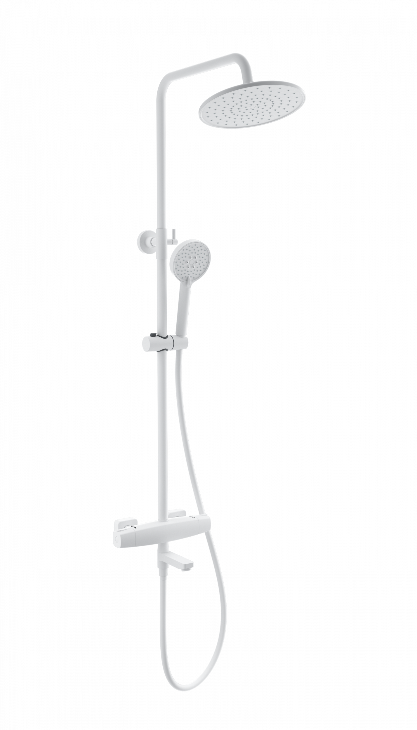 Душевая система с термостатом WONZON & WOGHAND NEO, Белый матовый WW-B3035-A3-MW