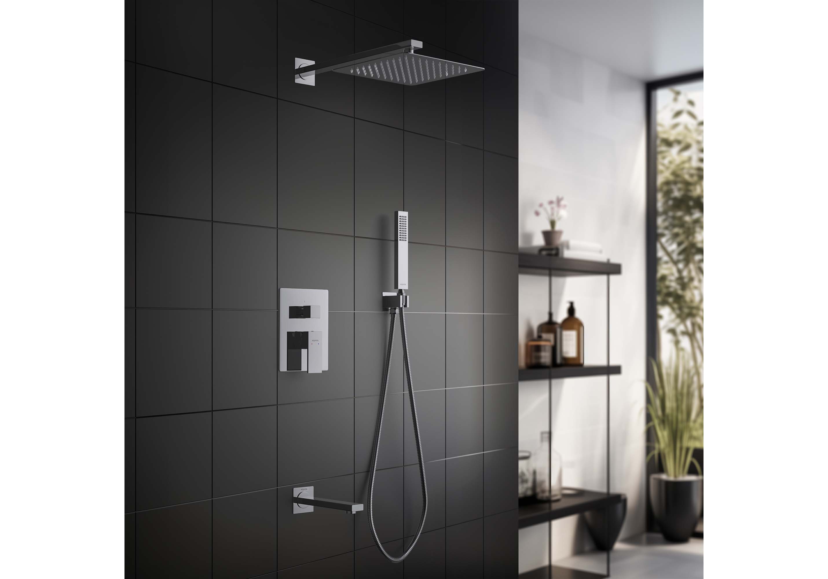 Set 4 в 1 душевой комплект Aquatek Либра AQ1673CR