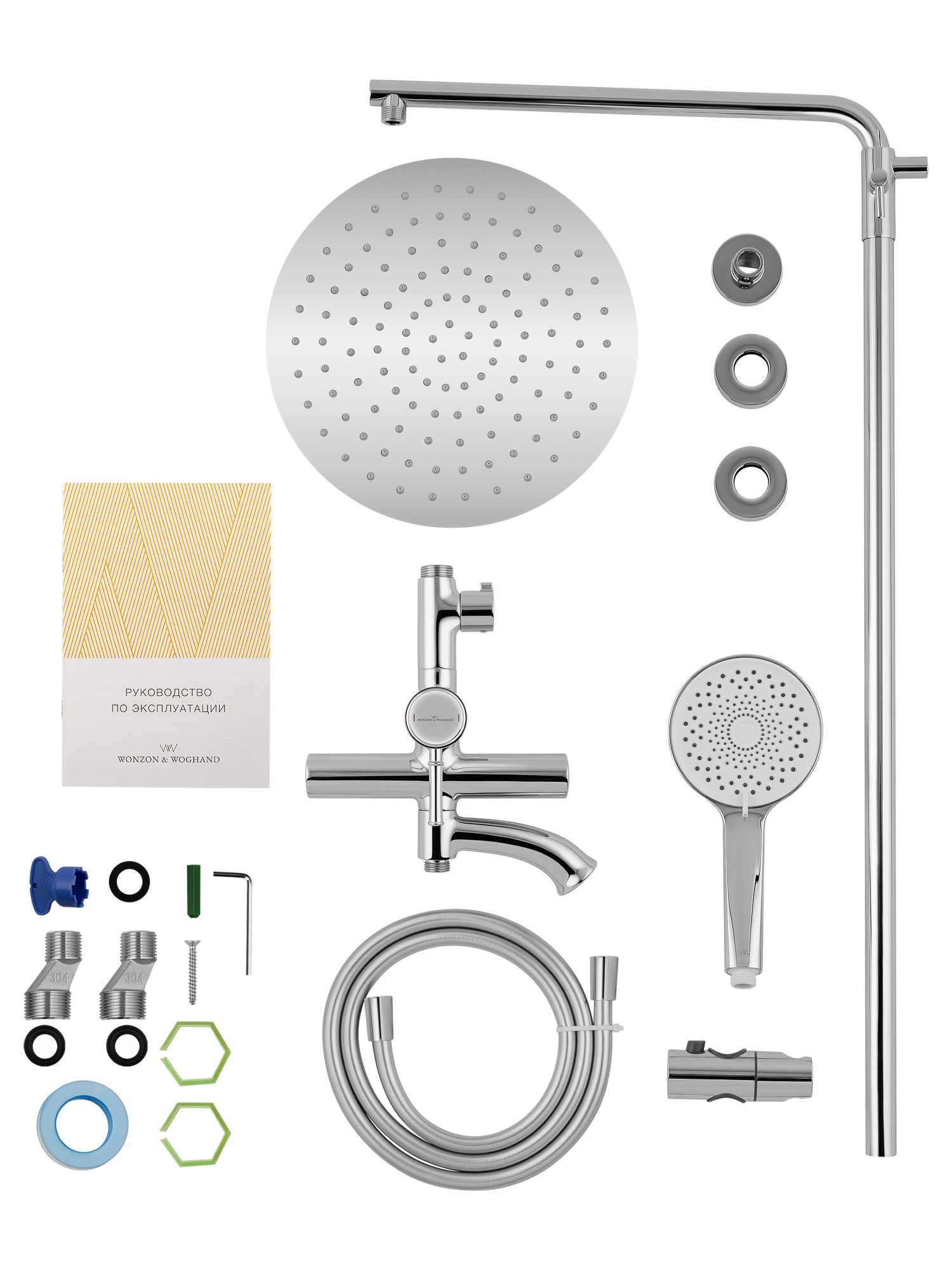 Душевая система WONZON & WOGHAND TOR, Хром WW-88047073-CR
