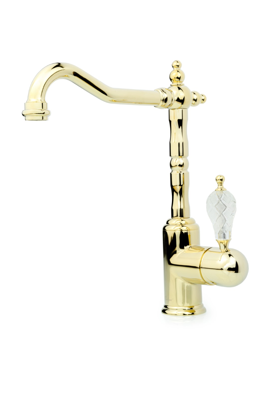Смеситель для кухни Boheme TRADIZIONALE ORO CRYSTAL 102-CRST