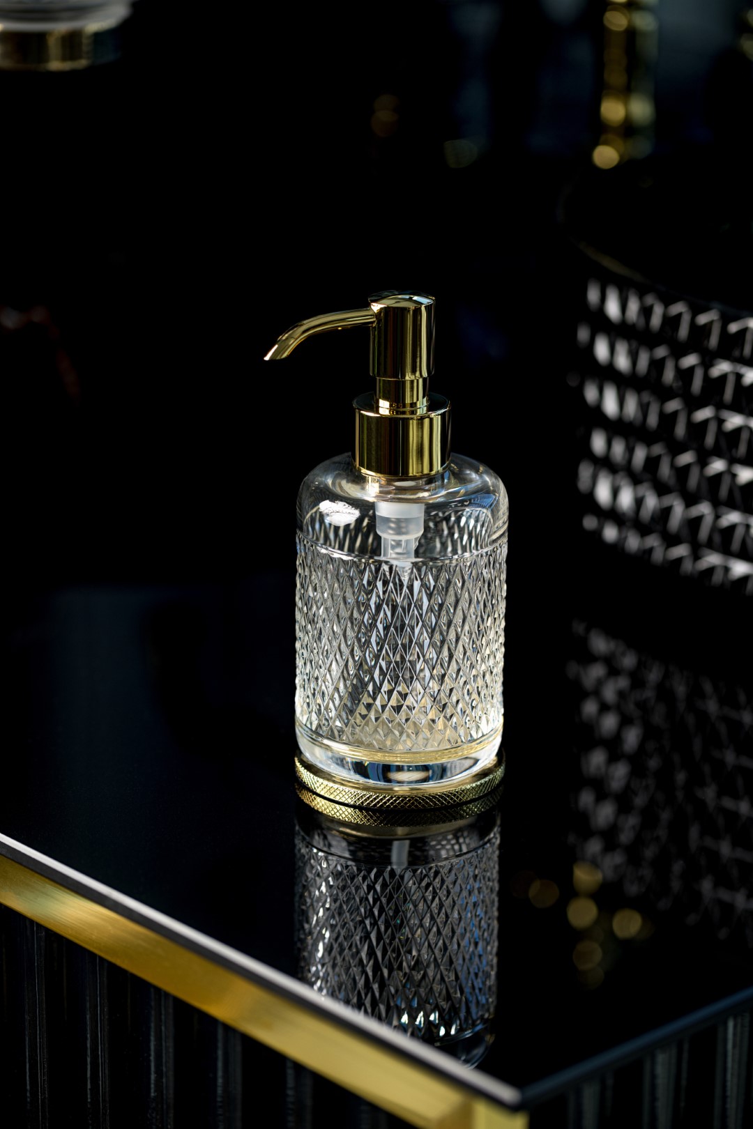 Диспенсер настольный Boheme AURA Gold 10250-G