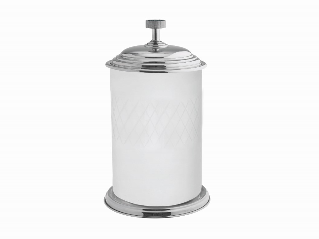 Ведро стекло Boheme ROYALE CRISTAL ХРОМ BLACK 10934-CR-B