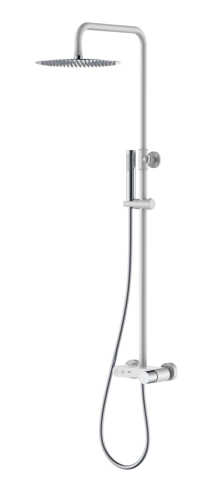Стойка для душа Boheme STICK WHITE DIAMOND CHROME 128-WCR