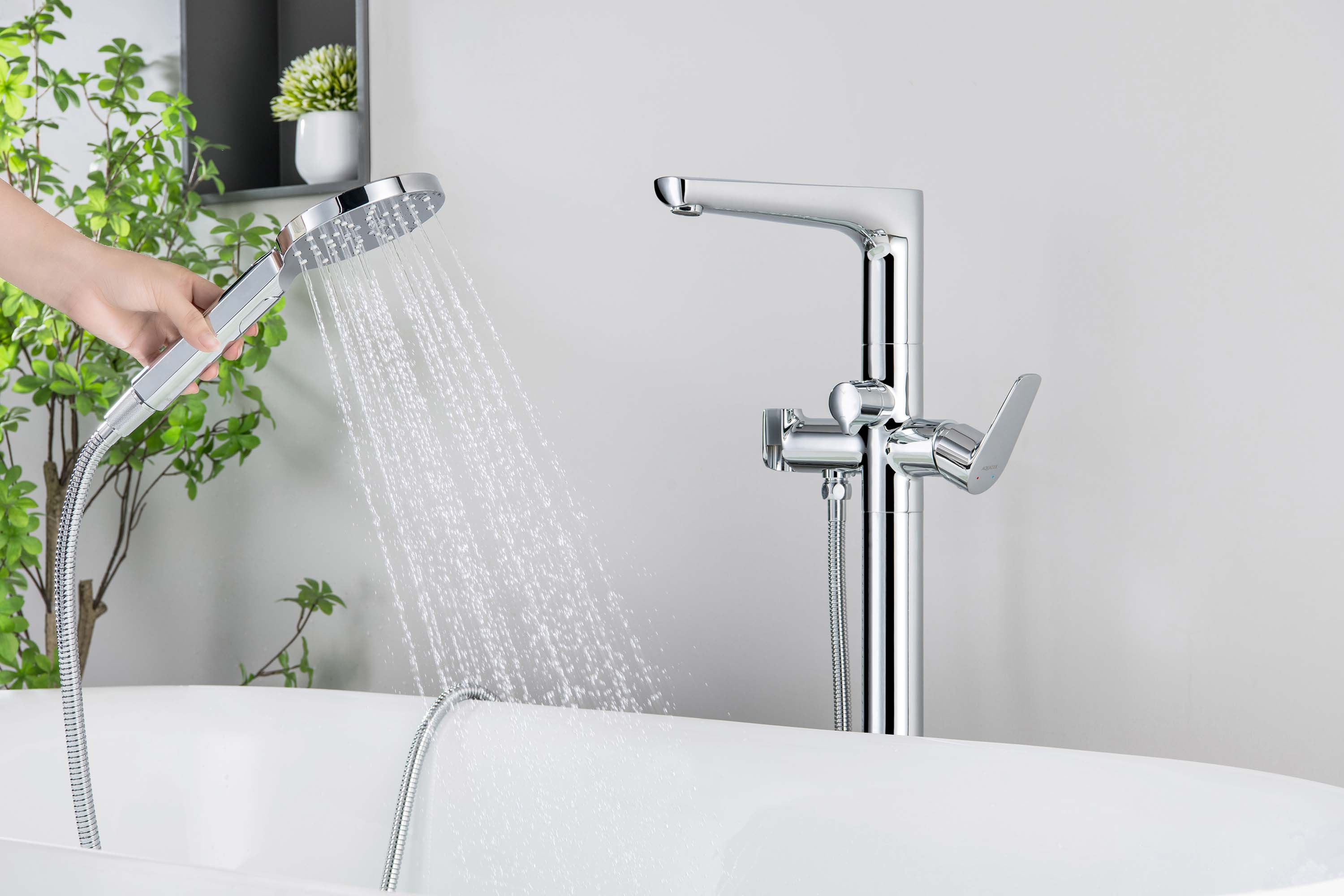 Смеситель Aquatek Вега AQ1145CR для ванны напольный