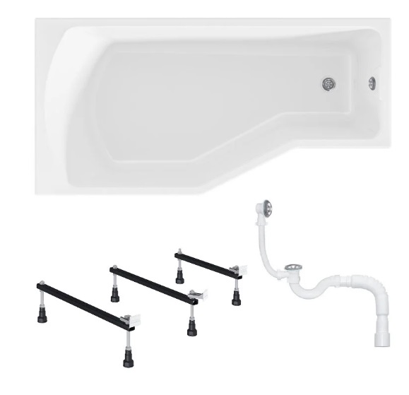 Ванна акриловая 1MarKa Convey 150x75 см L Стандарт 2+