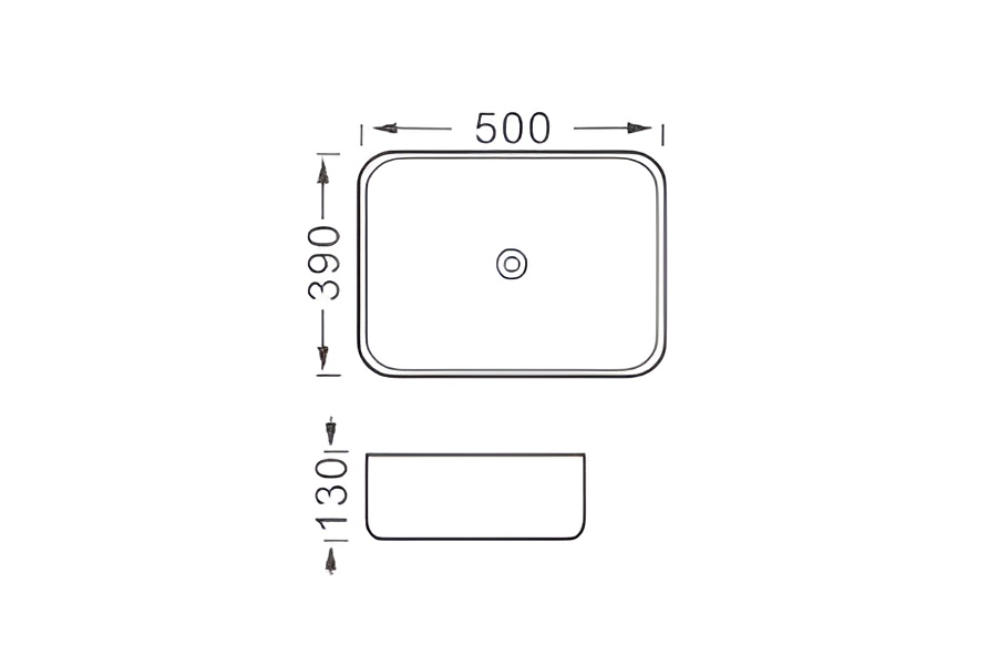 Раковина накладная Aquatek Вега AQ5515-MW белый матовый