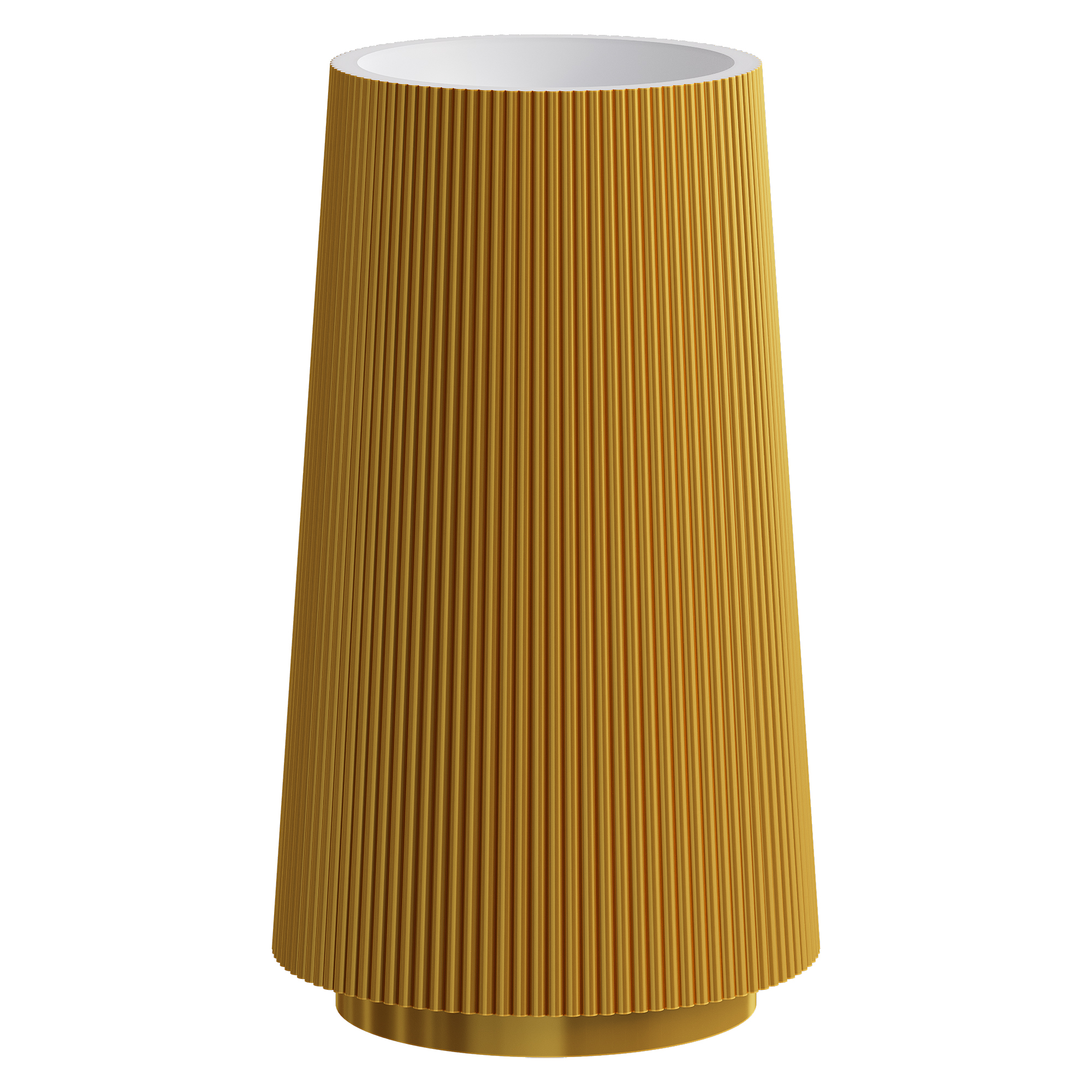 Раковина напольная рифленая Boheme Corian 480*480*850 GOLD 801-Torre-G