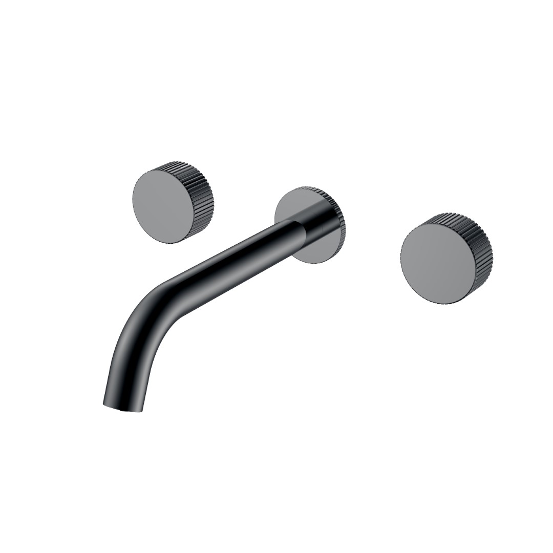 Смеситель из стены Boheme STICK LINEA на 3 отв. Shine Gun Metal 152-2-SGM.3