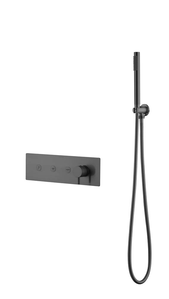 Смеситель Boheme FUSION с ручным душем GUN METAL 130-SYS-GM