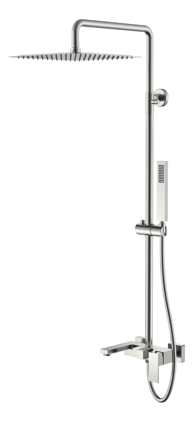Стойка для душа Boheme QUBIC Nikel Brush 478-NB