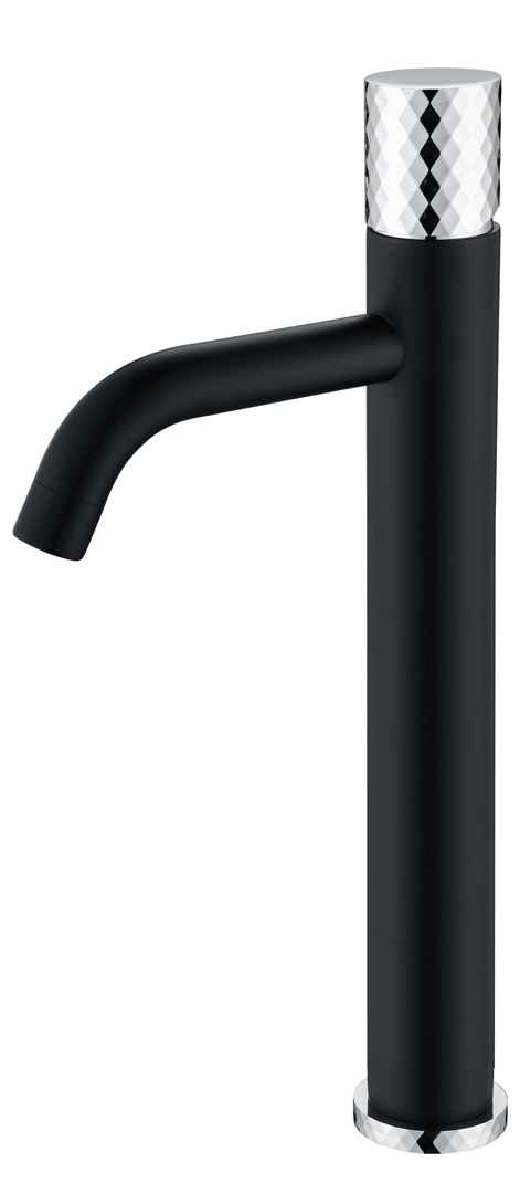 Смеситель Boheme STICK для умыв. выс. BLACK DIAMOND CHROME (комплект) 122-BCR