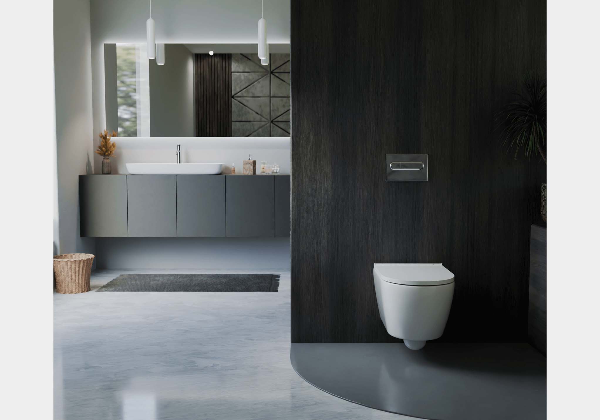 Унитаз подвесной безободковый Aquatek Поларис AQ0700-00 с сиденьем Soft Close