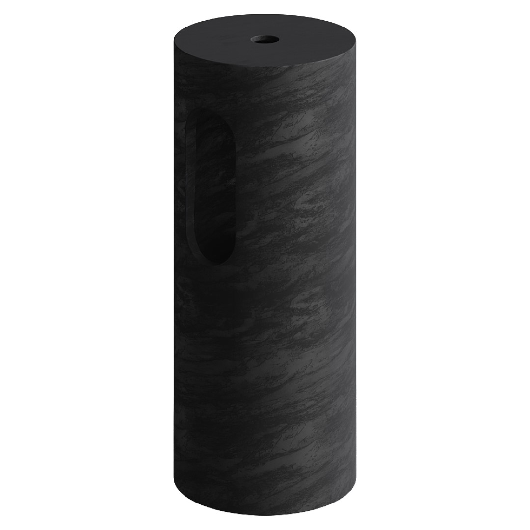 Пьедестал для раковины Armadi Art SOLE Corian 300*720 Black Wood 801-Base-BWood