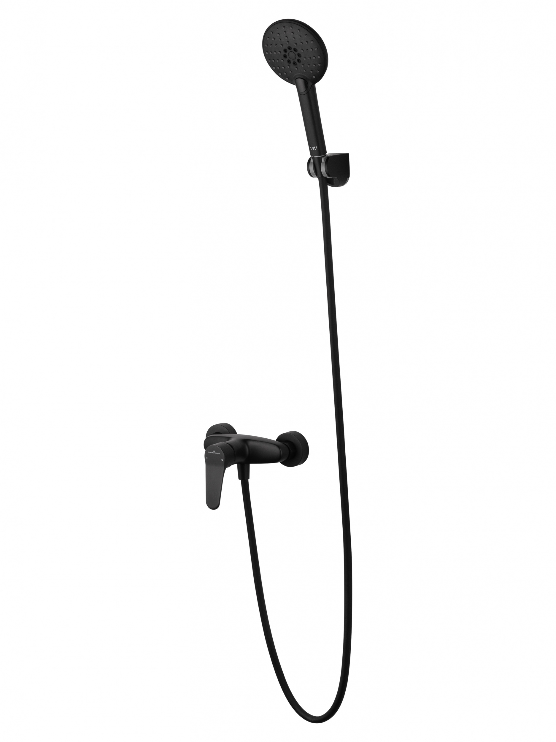 Смеситель для душа WONZON & WOGHAND ALFA, Черный матовый WW-AE3102-MB