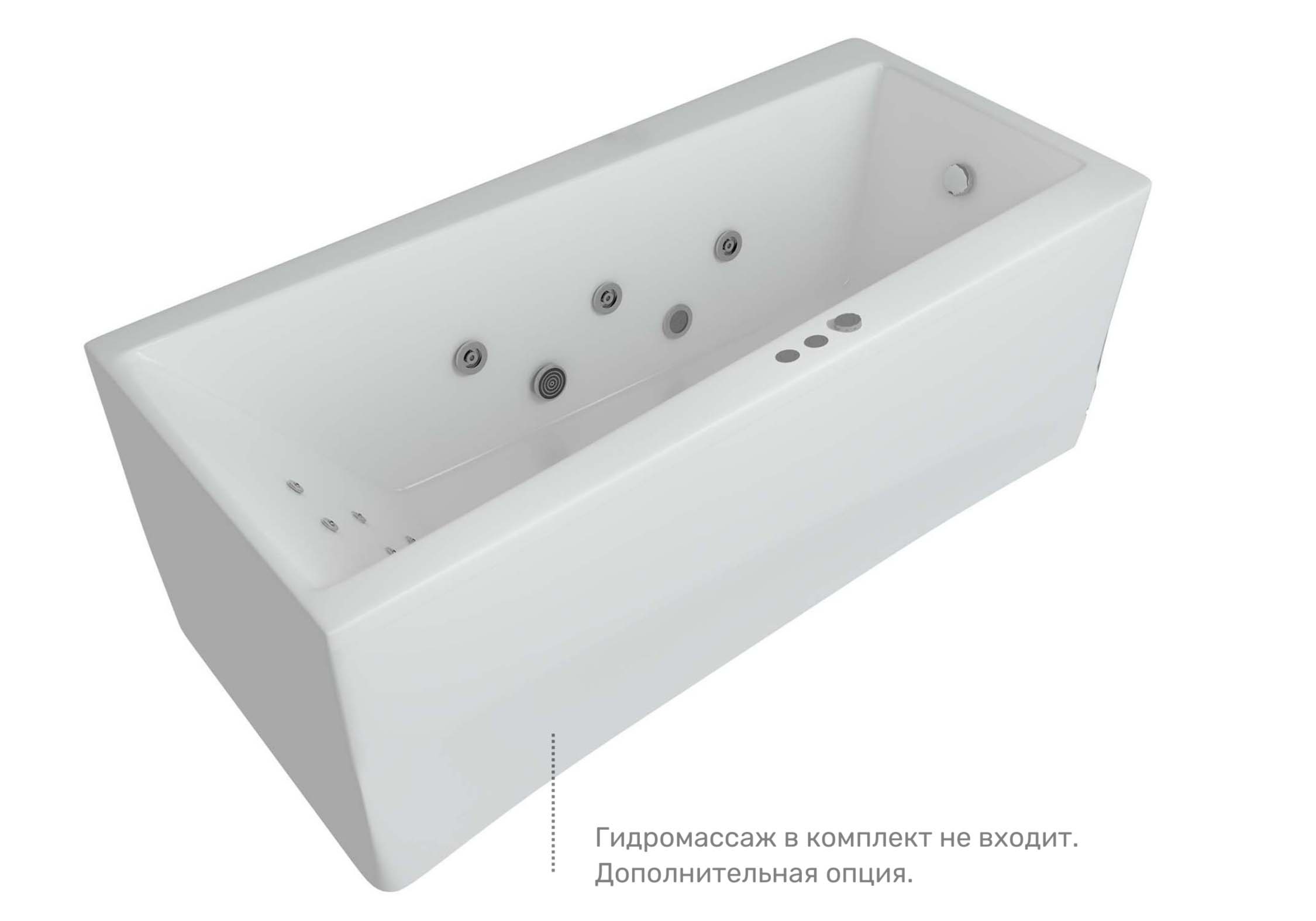 Акриловая ванна Aquatek Либра LIB170-0000024 170х70 см с фронтальным экраном (слив справа)