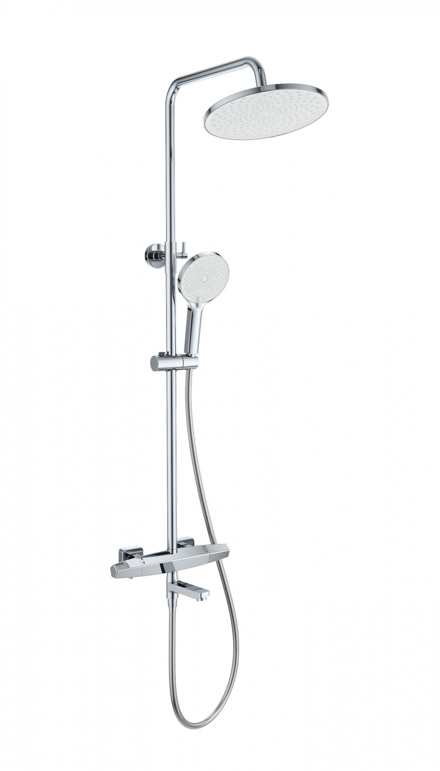 Душевая система с термостатом WONZON & WOGHAND NEO, Хром WW-B3046-A1-CR