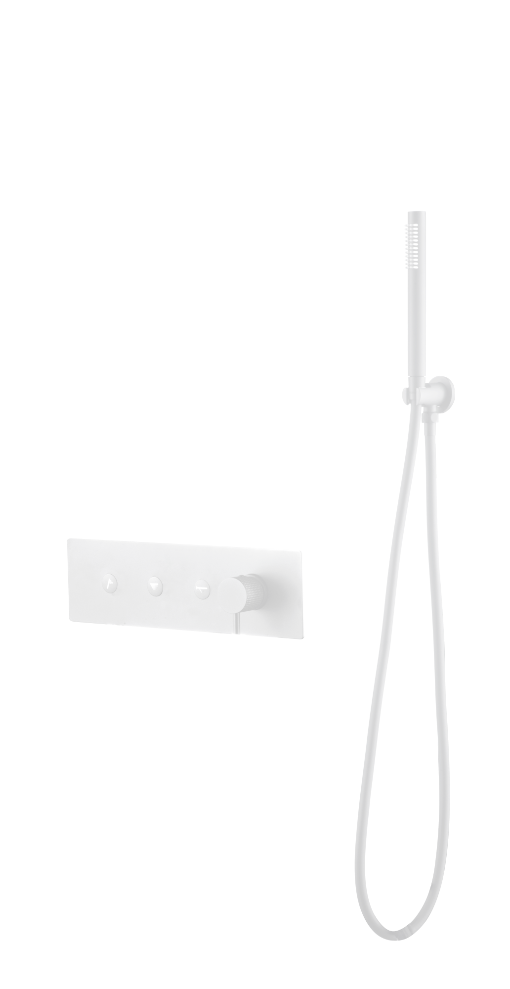 Смеситель Boheme FUSION с ручным душем Matt White 130-SYS-MW