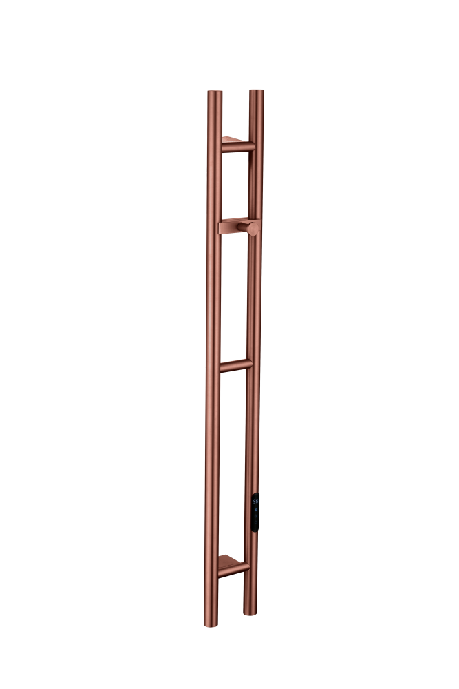 Полотенцесушитель электрический 2-трубы круглый Boheme COPPER BRUSHED 729-CB
