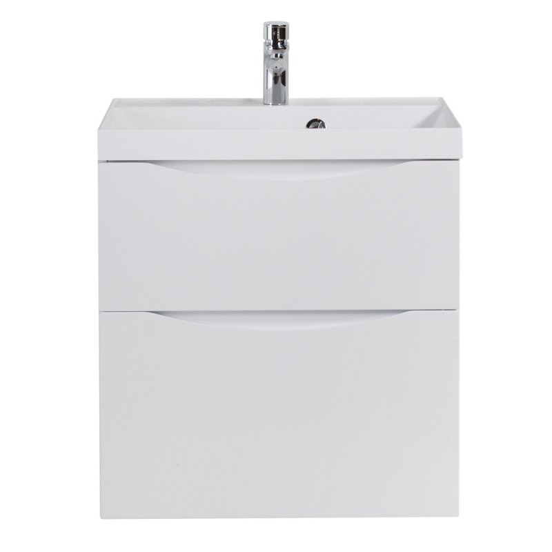 Тумба под раковину BelBagno Marino MARINO-H60-600-2C-SO-BL-P 60 см, Bianco Lucido