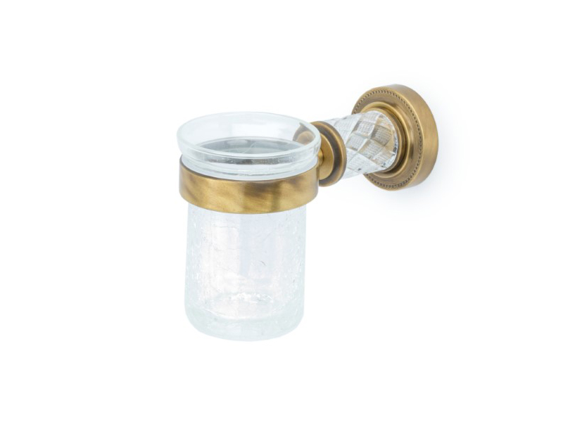 Стакан для зубных щеток Boheme MURANO CRYSTAL (комплект) 10904-CRST-BR