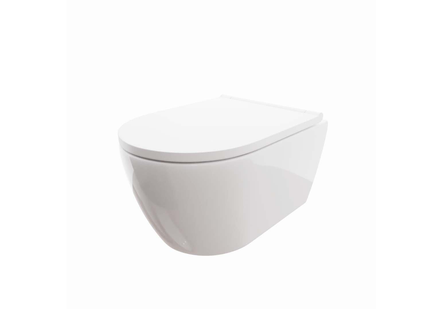 Унитаз подвесной безободковый Aquatek Поларис AQ0700-00 с сиденьем Soft Close