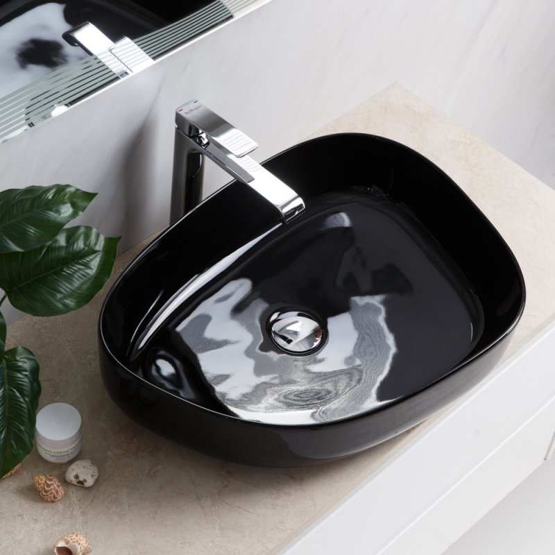 Раковина накладная BelBagno BB1435-NERO