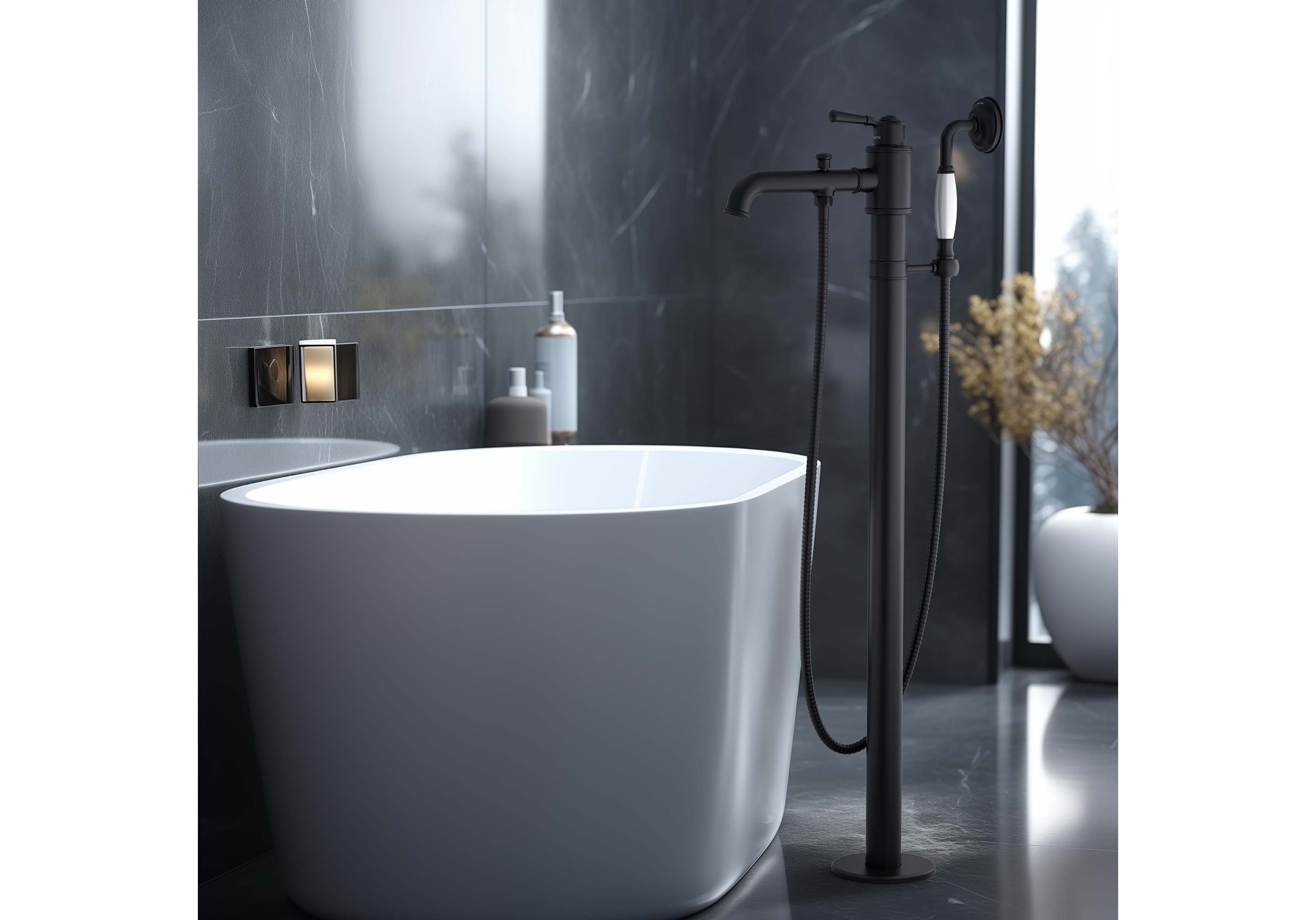 Смеситель Aquatek Классик AQ1545MB для ванны напольный