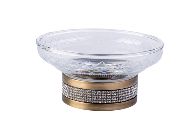 Настольная мыльница Boheme ROYALE CRISTAL BR 10930-BR