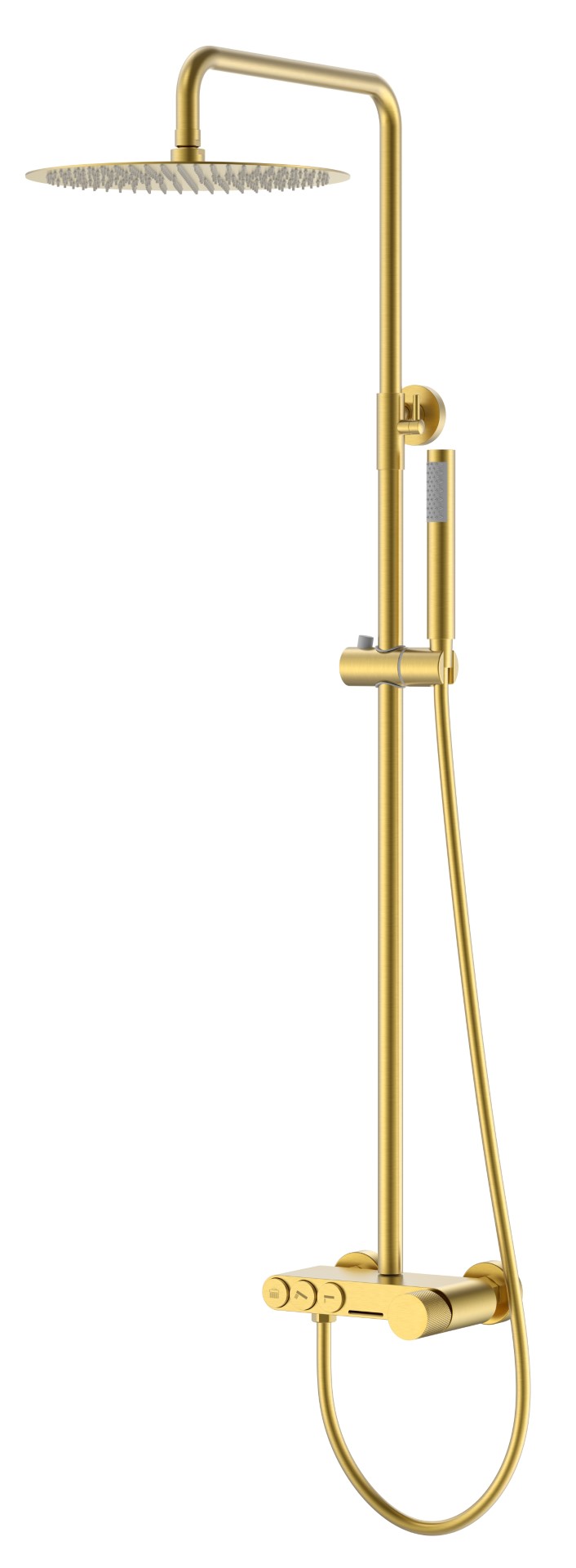 Стойка для душа Boheme STICK Matt Gold c ручкой TOUCH 128-MG.2