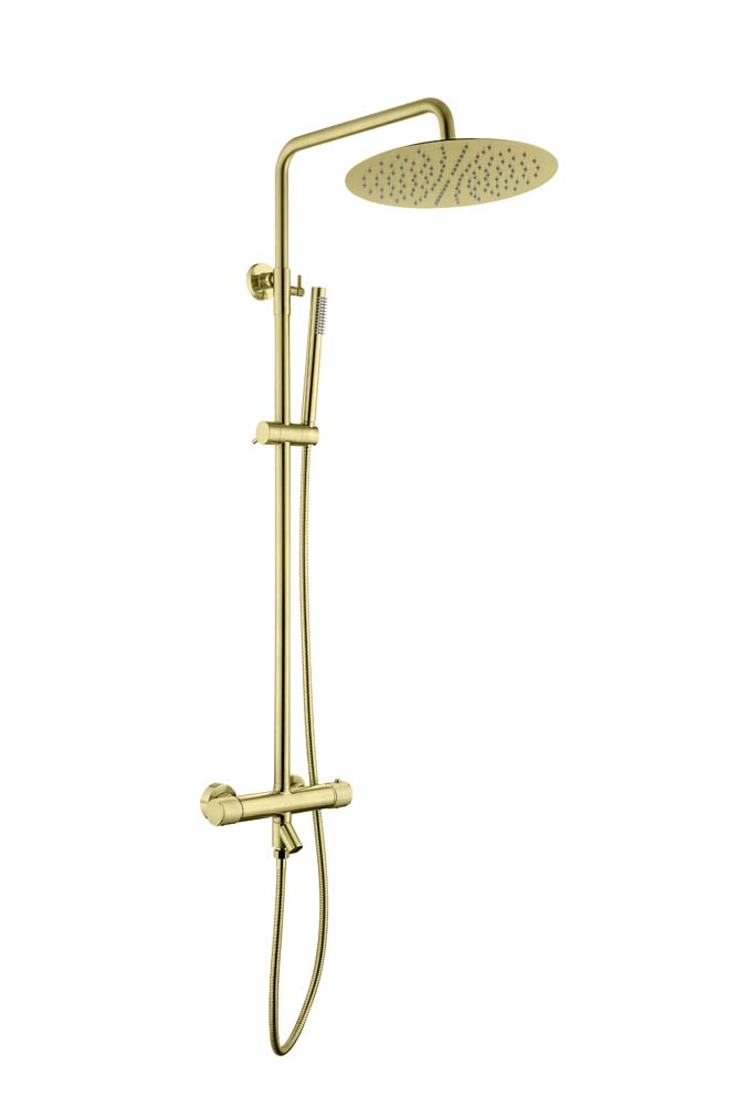 Стойка для душа c термостатом Boheme UNO Matt Gold 468-T-MG