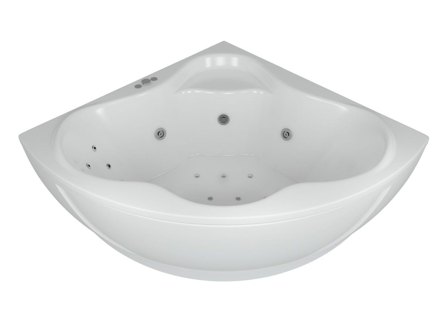 Акриловая ванна Aquatek Галатея GAL135-0000022 135х135 см с фронтальным экраном