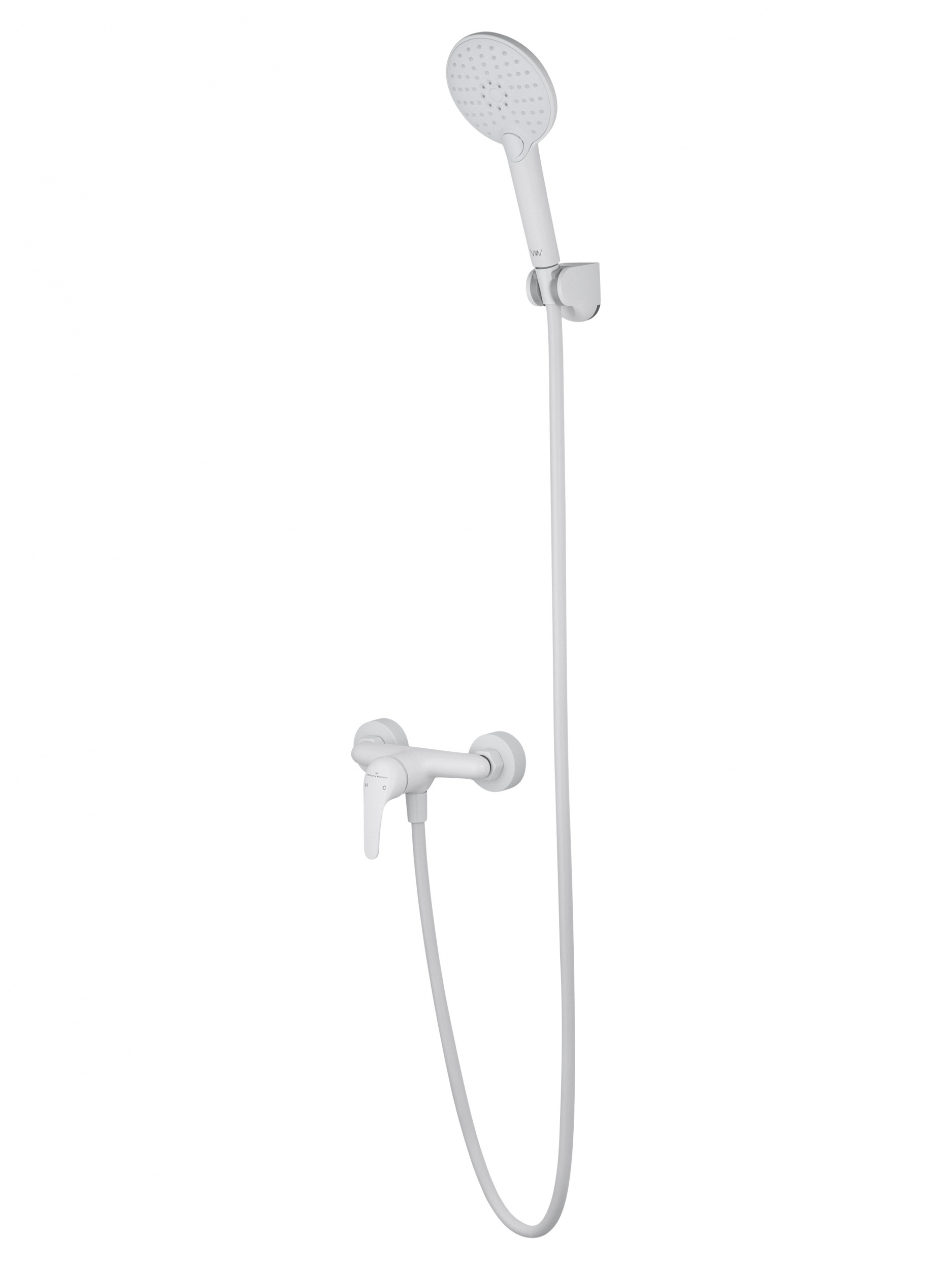 Смеситель для душа WONZON & WOGHAND, Белый матовый WW-4540-MW