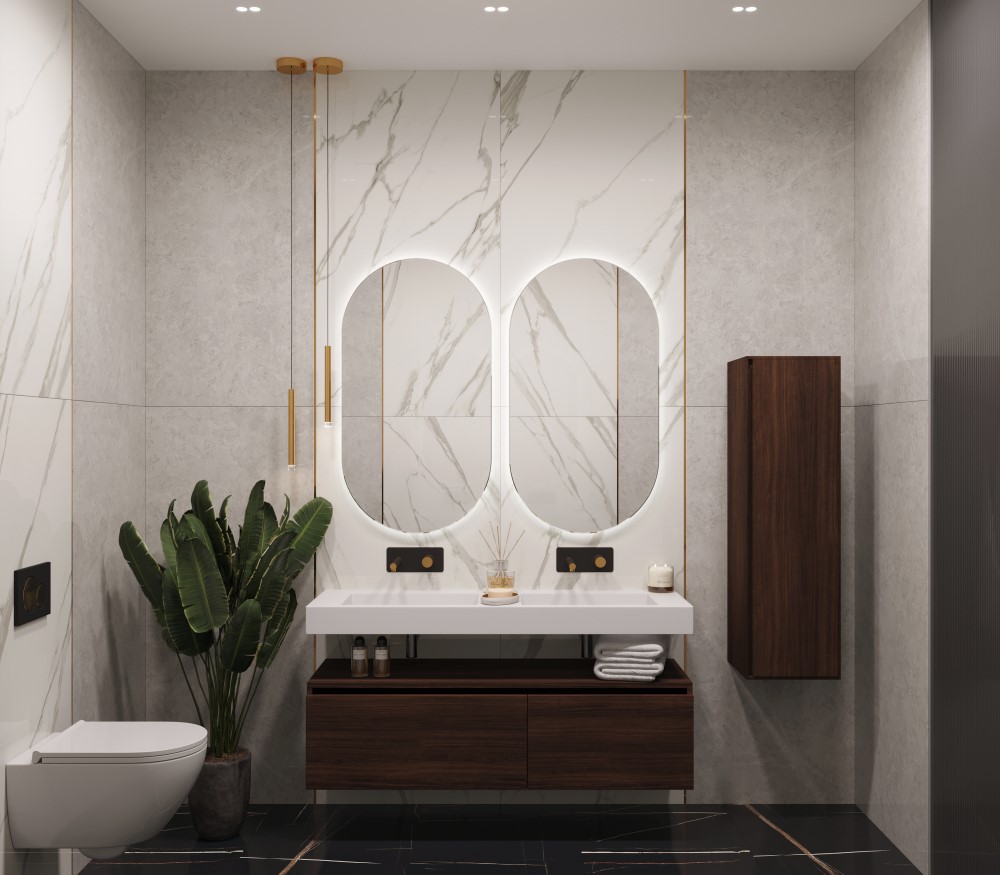 Столешница моноблок Armadi Art FLAT ST 140см (1404*452*100) двойной 888-140