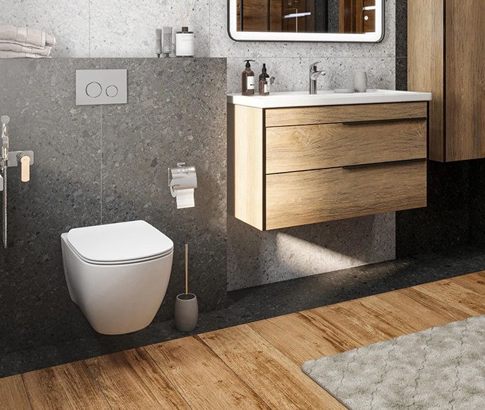 Унитаз подвесной безободковый Aquatek Оберон AQ1363W-00 с сиденьем Soft Close