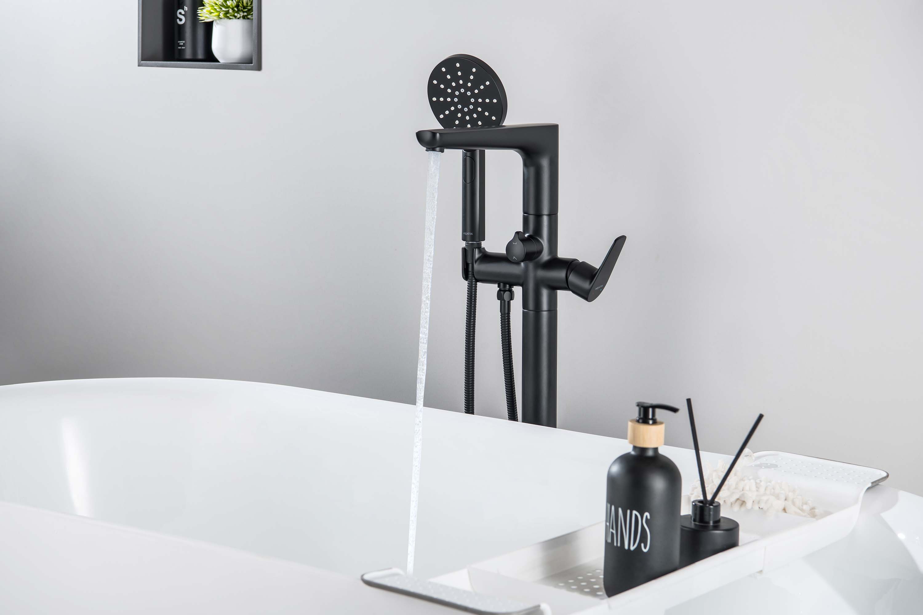 Смеситель Aquatek Вега AQ1145MB для ванны напольный