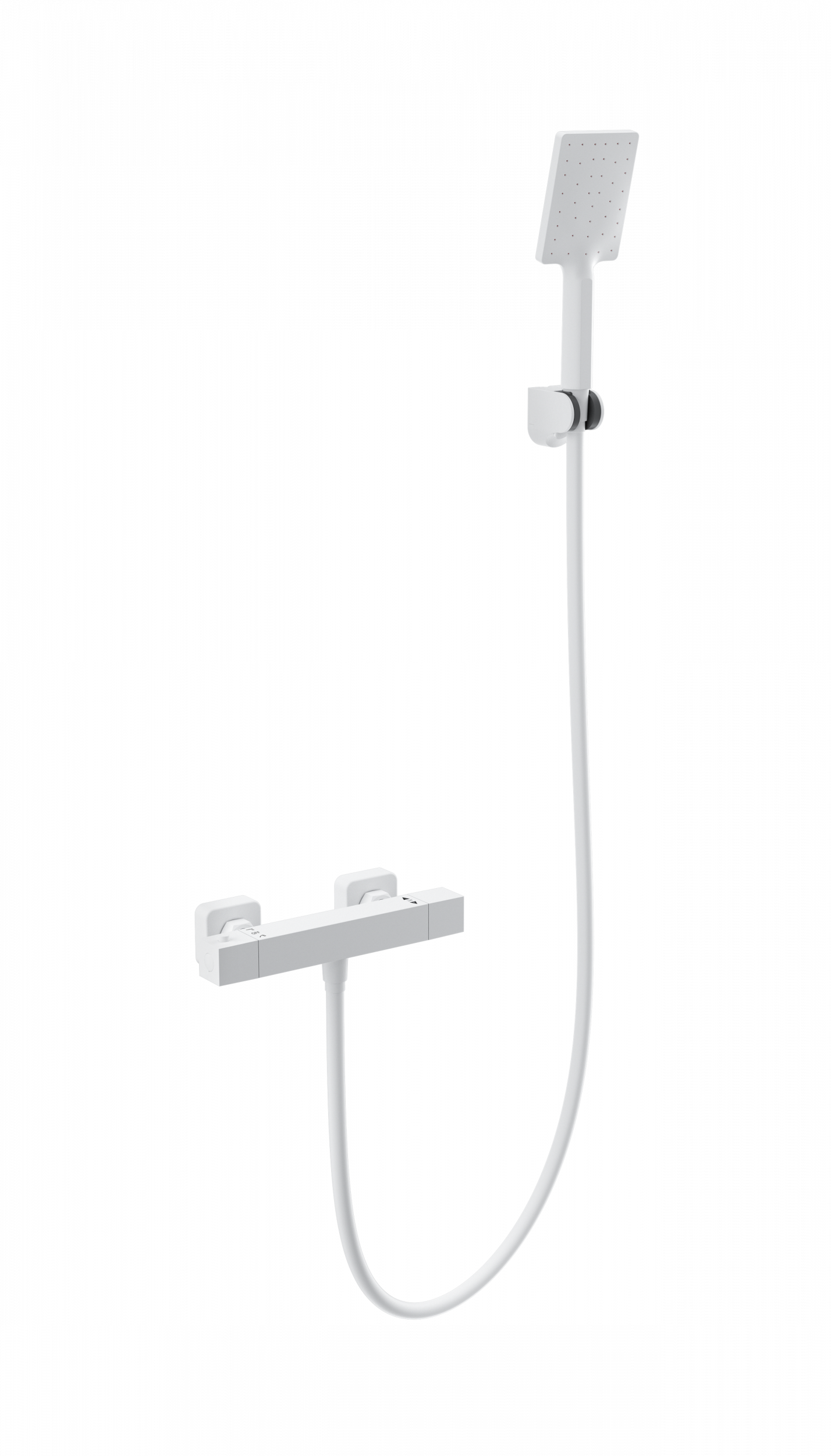 Смеситель для душа с термостатом WONZON & WOGHAND STAY 3, Белый матовый WW-B2062-A-MW
