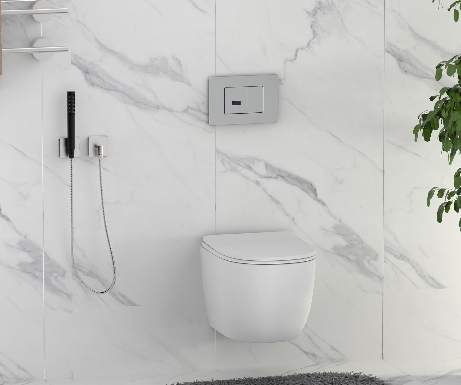 Кнопка смыва Abber AC0122S хром глянцевый