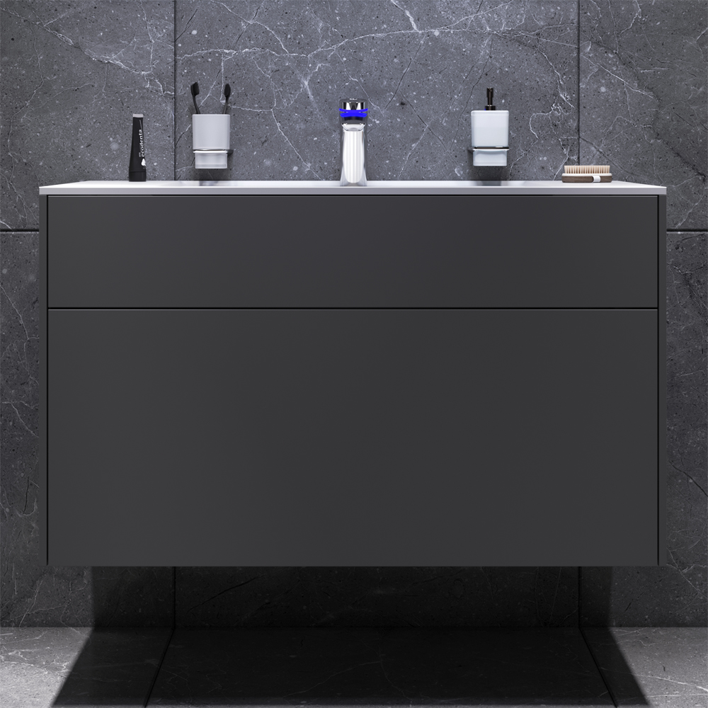 Мебель для ванной подвесная AM.PM Inspire V2.0 100 см графит матовый