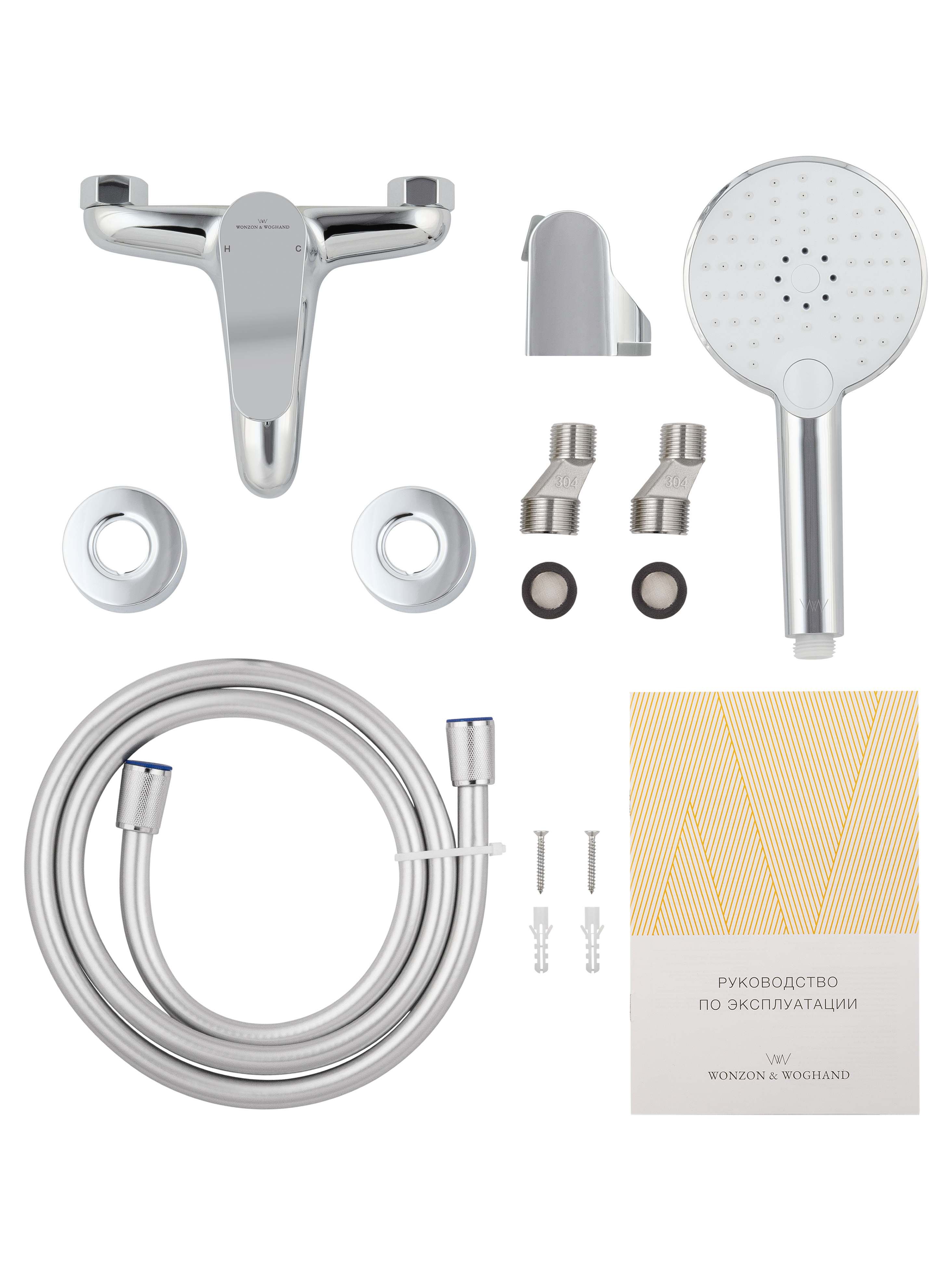 Смеситель для ванны с душем WONZON & WOGHAND ALFA, Хром WW-AE3204-CR