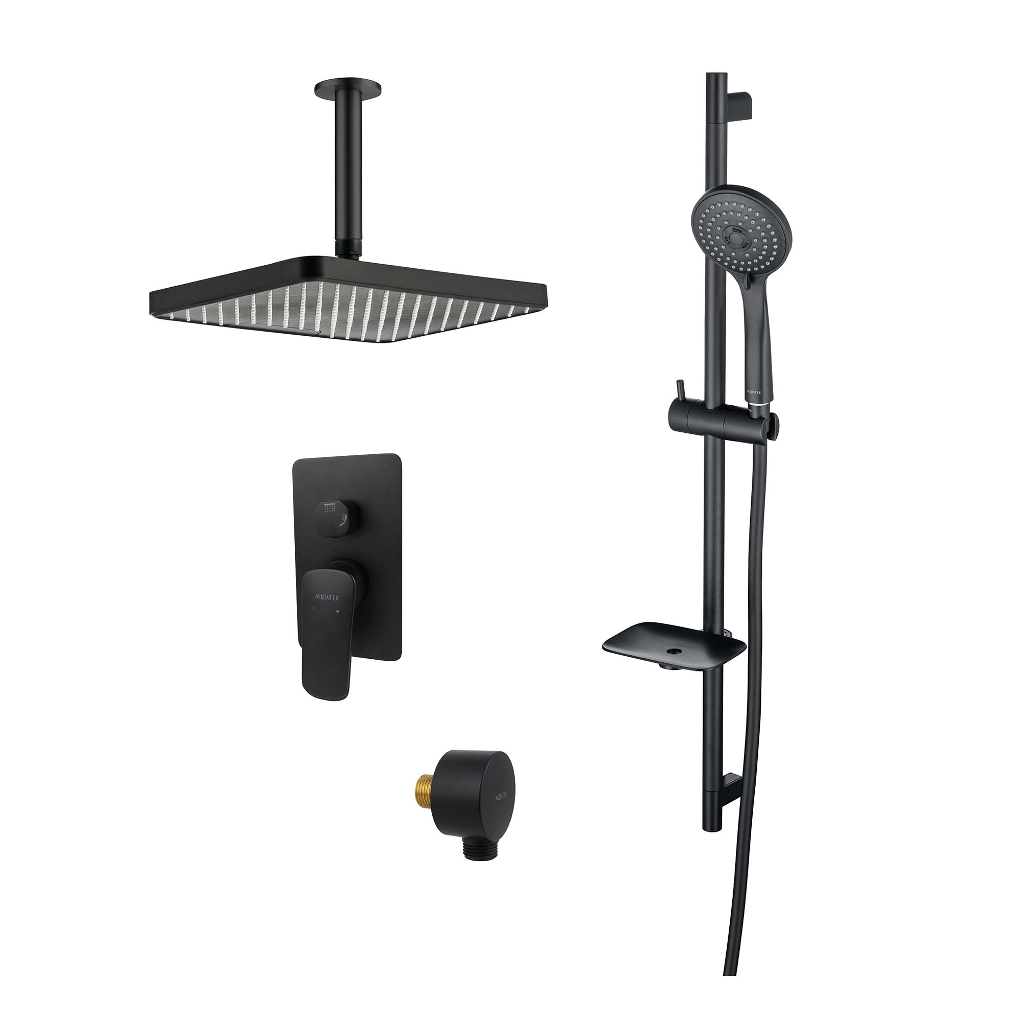 Комплект для ванны и душа Aquatek Вега AQ1075MB
