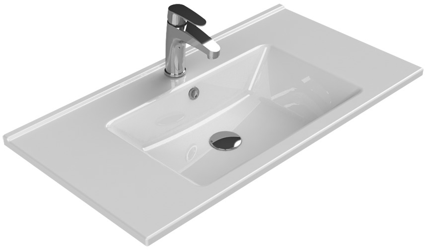 Столешница стекло 110см моноблок СЕРЕБРО поталь Boheme 852-110-SLF