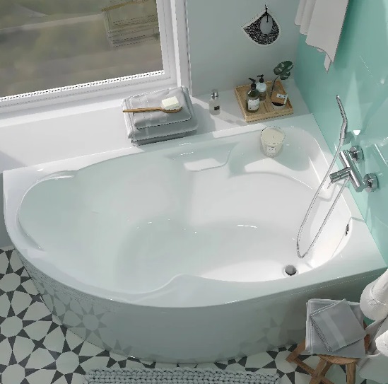 Ванна акриловая 1MarKa Diana 160x100 см R Премиум