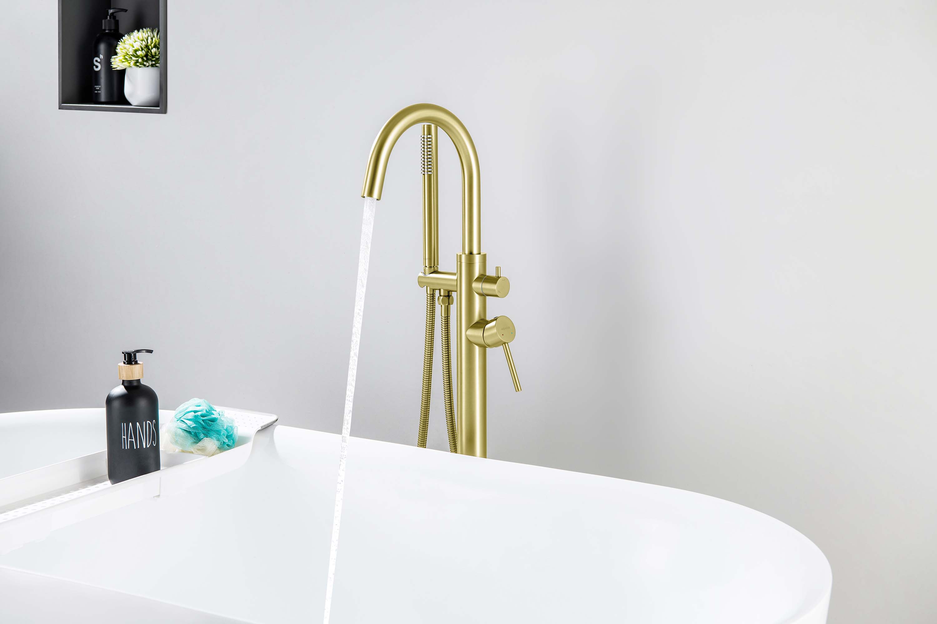 Смеситель Aquatek Европа AQ1345BG для ванны напольный