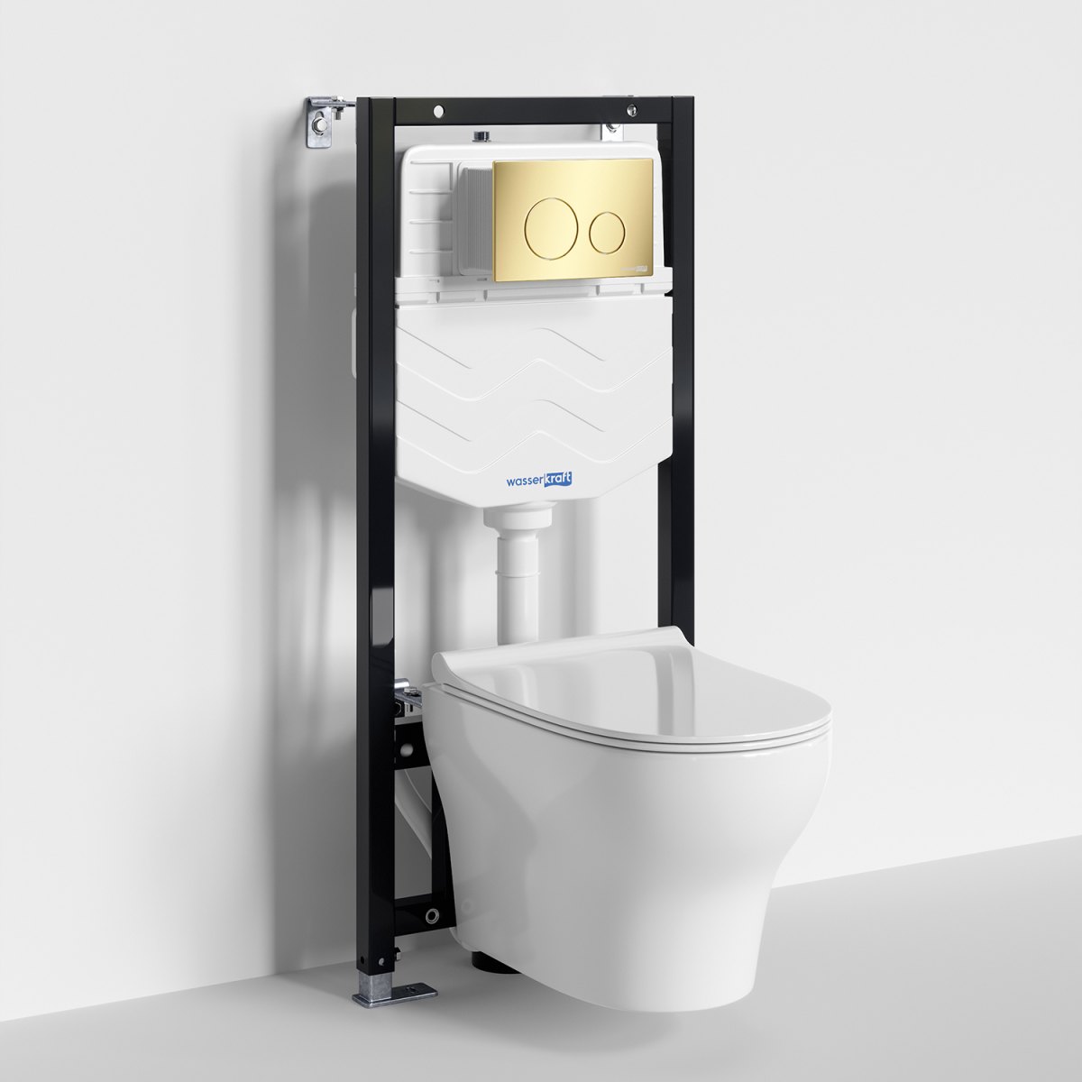 Система инсталяции с унитазом Wasserkraft Aller 10TLT.010.ME.PG02.H001, белый глянцевый