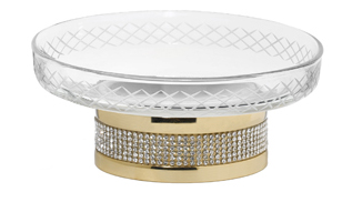 Настольная мыльница Boheme ROYALE CRISTAL GOLD 10930-G