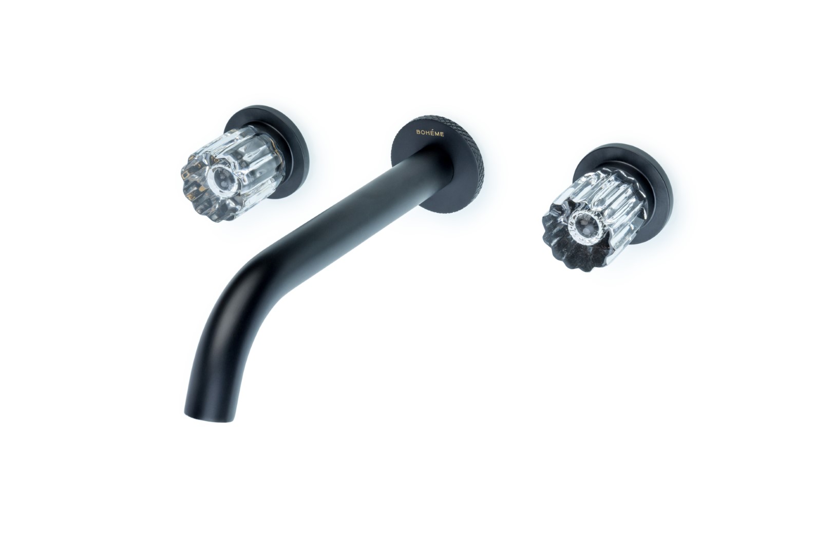 Смеситель из стены Boheme ELEGANTE на 3 отв. BLACK 152-2-B-EL