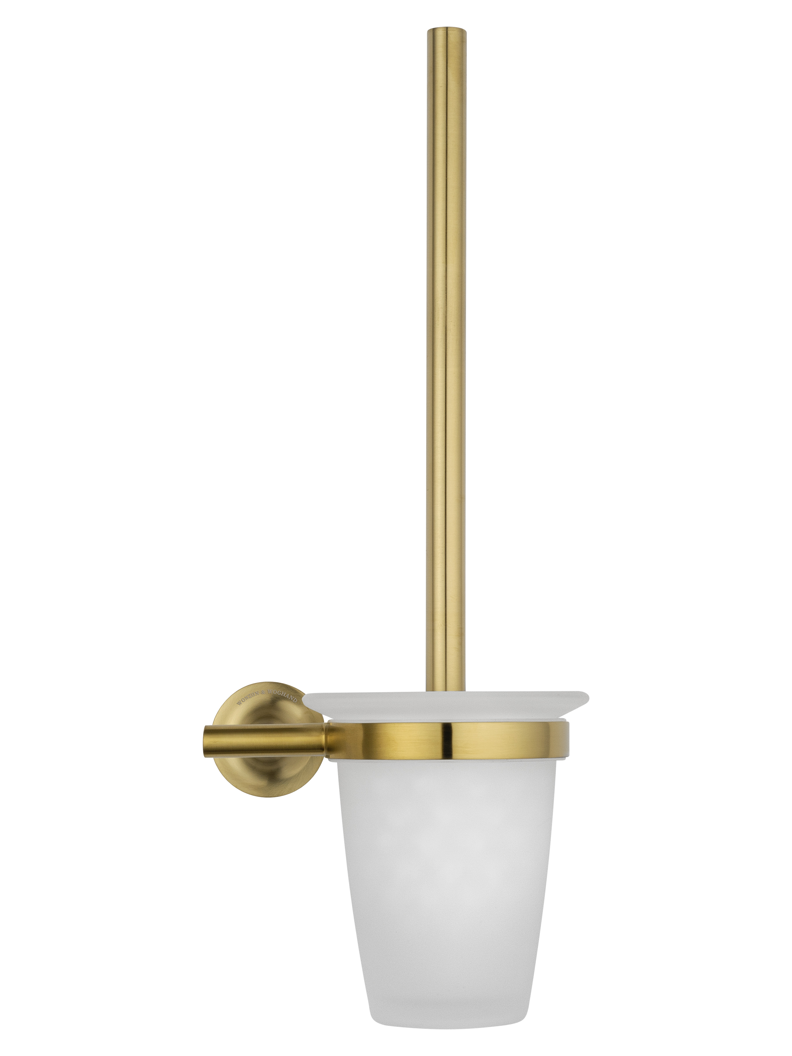 Туалетный ершик в комплекте WONZON & WOGHAND SIMPLE, Брашированное золото WW-6529-BG