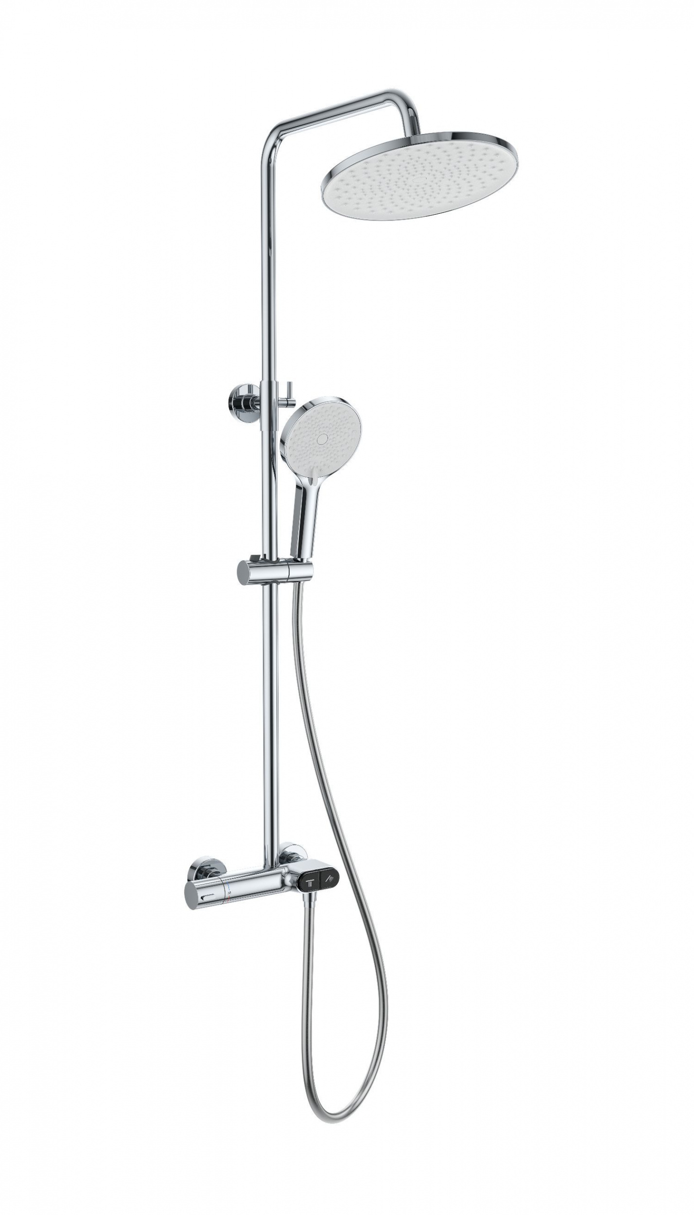 Душевая система с термостатом WONZON & WOGHAND MUSE Corno , Хром WW-B2091-A-CR
