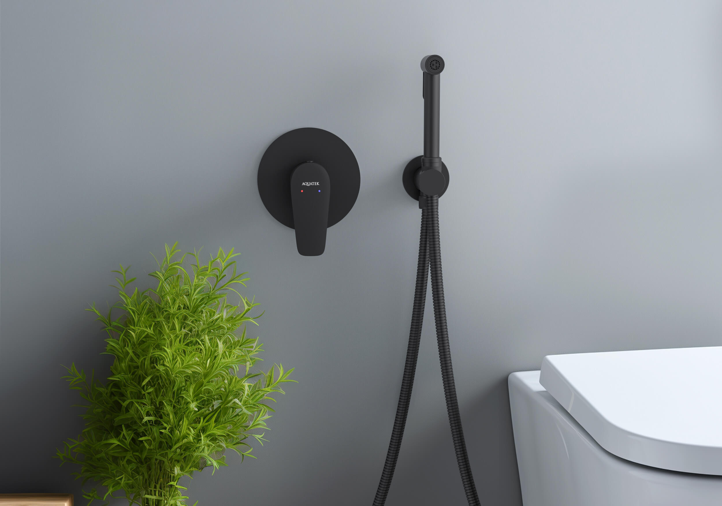 Гигиенический душ со смесителем Aquatek Бетта AQ1119MB