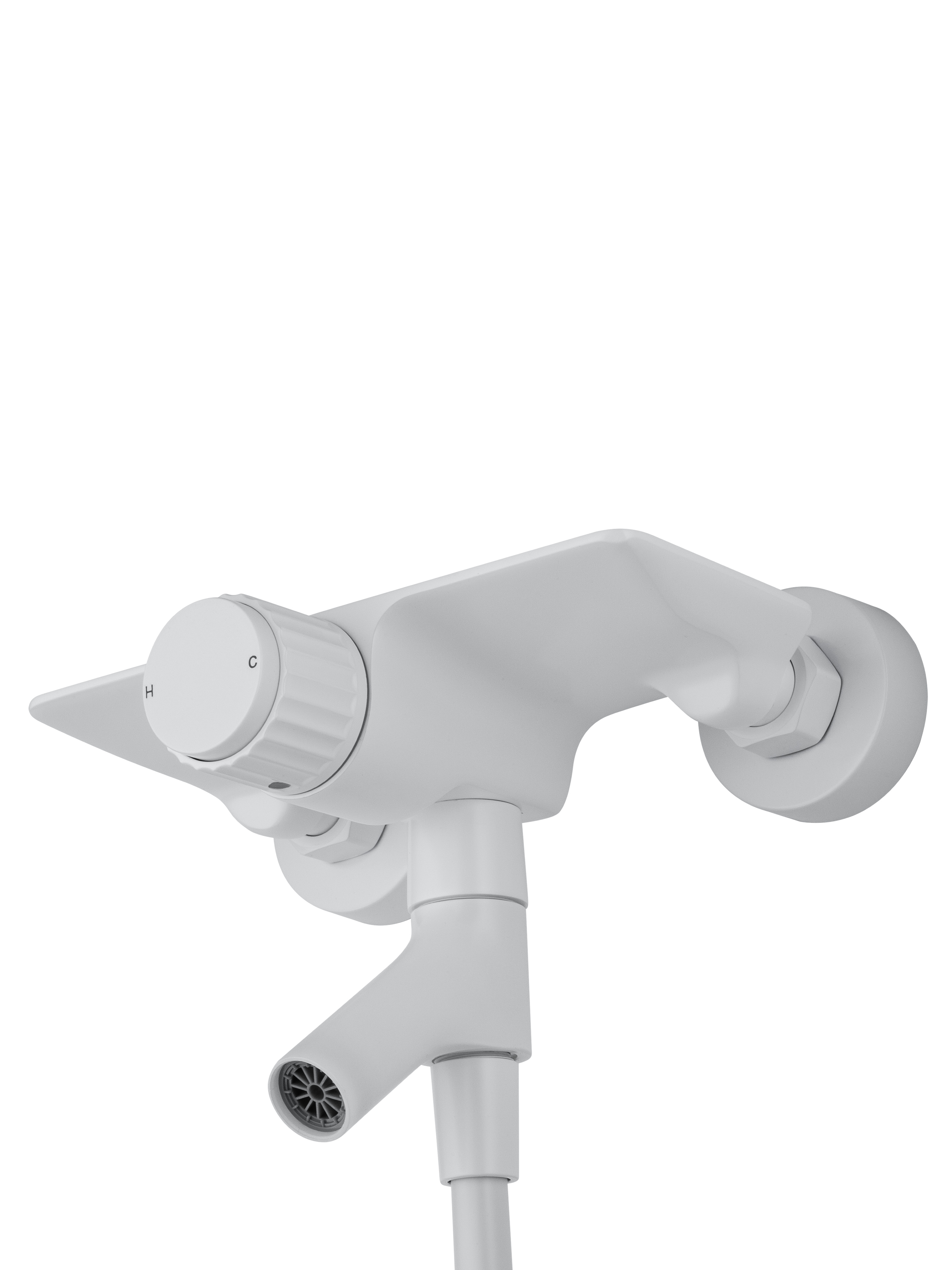 Смеситель для ванны с душем WONZON & WOGHAND CLICK, Белый матовый WW-FE05L221-MW